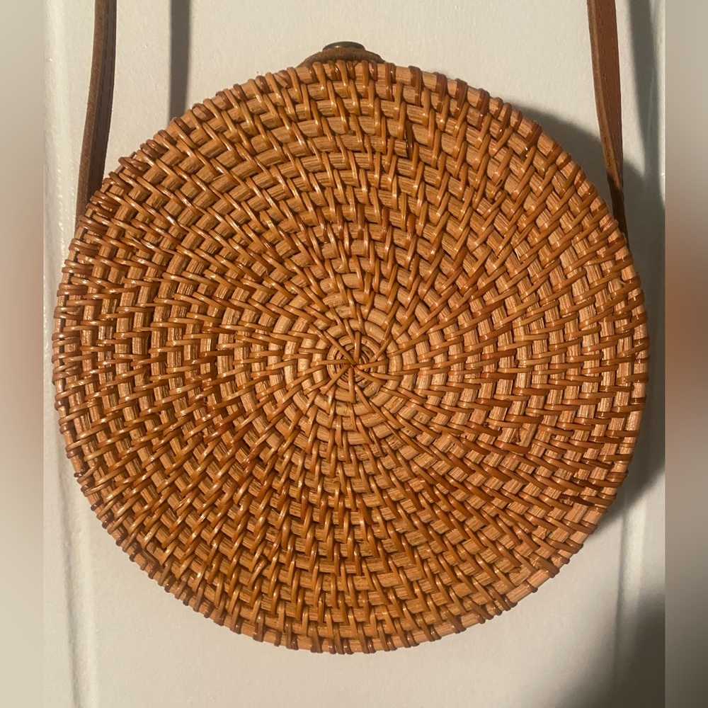 Rattan Bag Crossbody Purse